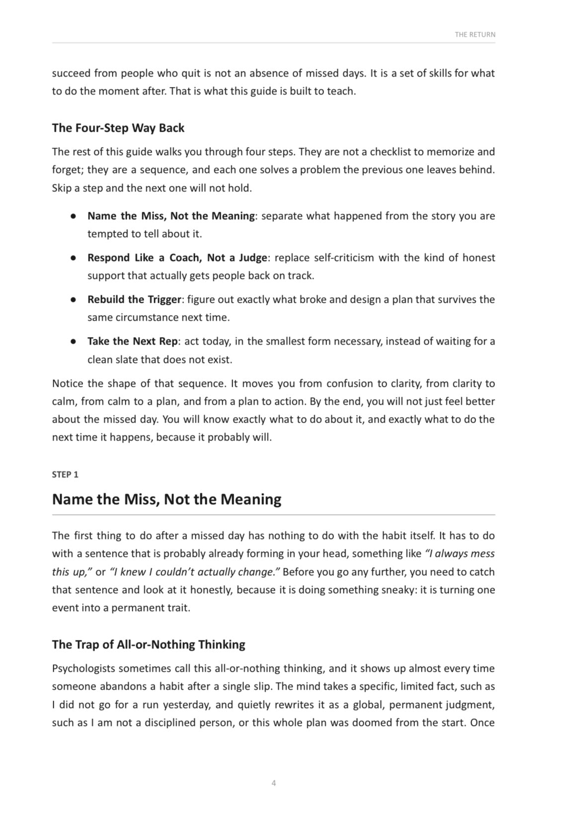 How To Deal When You Miss Your Habit